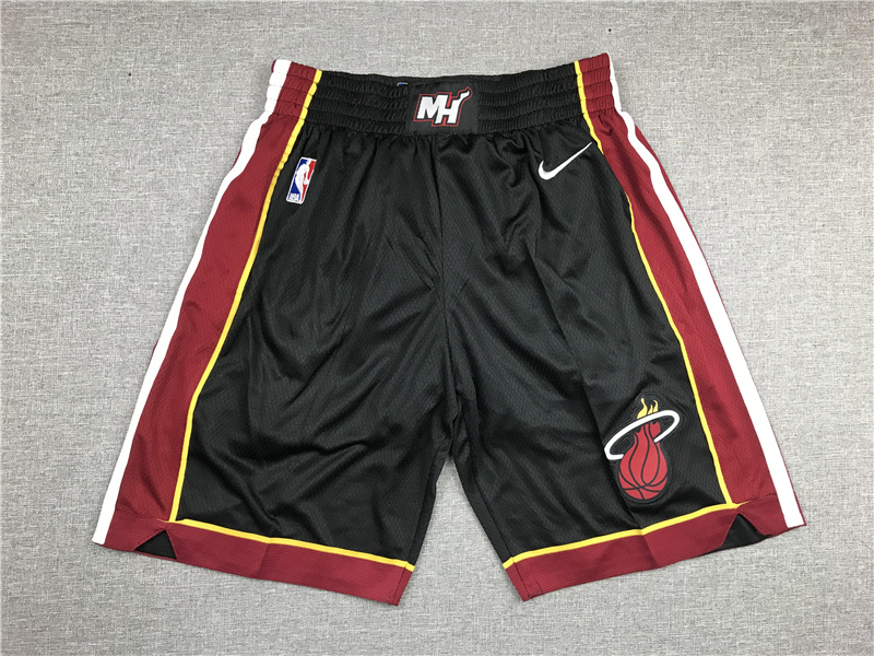  Men 2022 NBA Miami Heat black shorts style 2-0